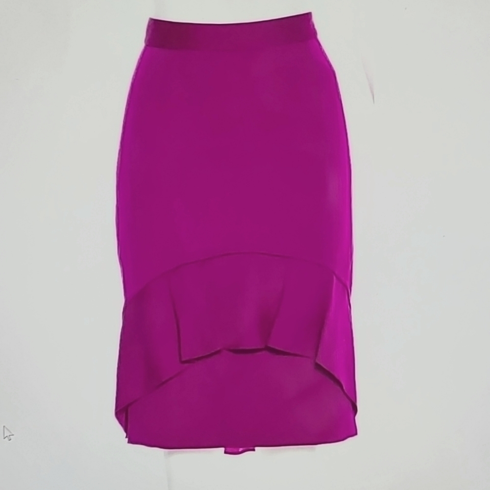 MOSCHINO Violet Knee-Length Pencil Skirt - Size US6/IT42